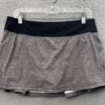 Lululemon Pace Rival Skirt Skort Heather Lux Multi Black Athletic Tennis Women 8 Photo 1