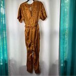 Joie  Revolve leopard print tau copper faux wrap jumpsuit celebrity‎ favorite Photo 8