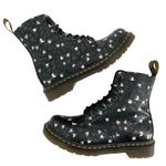 Dr. Martens Pascal Wild Hearts Printed Black Valentine Lover Boots 1460 Size 7 Photo 0