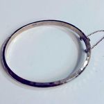 Vintage Mexican 925 Sterling Silver Hollow Bangle Bracelet Photo 0