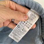 All Saints Lock Wool Blend Cowl Neck Sweater Blue Size Large Asymmetrical Photo 6