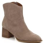 Lucky Brand   Scoty Tan Light Brown Suede Leather Boots Size 6.5 Booties Photo 0