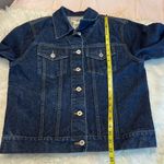 Vintage Denim Jean Jacket Dark Wash Size Large 100% cotton Photo 5