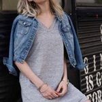 Nordstrom Grey Tshirt Dress With Pockets New  Photo 0