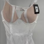 Fredrick’s of Hollywood Monica Michelle White Sheer Lingerie Bodysuit garter XL Photo 7