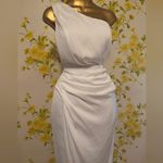DO+BE White One-Shoulder Midi Dress Photo 4