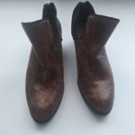 Andrew Geller  Friona Block Heel Bootie Snakeskin Print Size 6.5 Photo 4