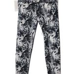 Noli Womens Yoga Palm Tree High Waisted Leggings Black White Gray Size Medium M Photo 1
