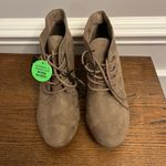 Arizona Jeans Arizona Jean Co. memory foam wedge ankle boots sz 10 style AZ Lily tie front NWT Photo 1