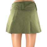 Princess Polly Womens Green Striped Pleated High Rise Mini A-Line Flared Skirt 0 Photo 2
