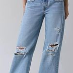 Levi's NWT  Superlow Loose Fit Straight Leg Jeans Distressed Light Wash 26 x 32 Photo 0