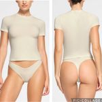 SKIMS  Cotton Jersey T-Shirt Short Sleeve Bone XS Photo 1