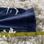 Gymshark Navy Blue/White Elastic Stretch Waist Leggings Photo 7