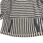 J.Crew  Blue White Stripe Hoodie XS Kangaroo Pockets Drawstring Nautical Photo 4