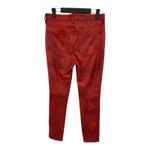 We The Free Free People Skinny Jeans Micro Suede Pants Womens 30 Red Marbling Photo 1