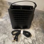 AOTA Elena Bucket Bag Black Croc Photo 4