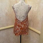 ZARA  brown white bandana tank sleeveless blouse open back Sz S Photo 4
