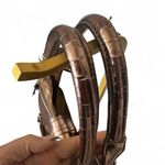 Kathy Van Zeeland  Metallic Hobo Shoulder Bag – Bronze/Brown Leopard Lining Y2K Photo 5