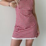 Here Comes the Sun Gingham mini dress Photo 1