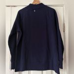Gaiam  Deep Blue Turtleneck Sweatshirt Side Zippers Size XL NWT Photo 1