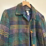 SAG HARBOR | Vintage Petite Plaid Single Breasted Button Blazer Jacket, 12(S) Green Photo 2