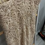 Montage by Mon Cherie Nude Lace Rhinestone Strap Dress Size 6 Photo 6