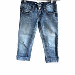 Hydraulic Vintage Back Flap Pockets Denim Capris Photo 1
