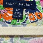Ralph Lauren  Blue Label Floral T-shirt Dress Modal Stretchy Knit Sz Small Petite Photo 2