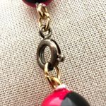 Pink and black beaded vintage necklace Photo 5