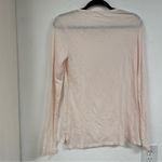 Marine layer  Baby Pink Long Sleeve Tee Shirt Womens M Lightweight Sheer Top Photo 3