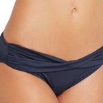Seafolly  Navy Blue Goddess Twist Band Bikini Swim Bottom size 8 Photo 0