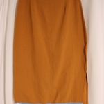 Tan Skirt with splits fringes button front midi Size XS Photo 2