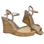 Charles by Charles David Nude Lambert Cork Wedges - Size 9.5 - Women Photo 1