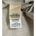 L.L.Bean Pants Womens 4 Beige Oat Linen Wide Leg Drawstring Coastal Beachy Tan Photo 6