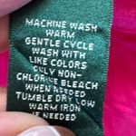 Ralph Lauren Lauren  Vibrant Fuchsia Linen Blouse Embroidered V-Neck‎ Top M Photo 6