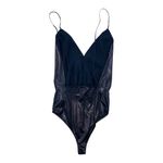 ZARA  Blue Bodysuit with Glossy Finish Photo 2