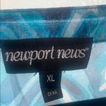 Newport News Blue Buttoned Blouse with Long Sleeves Photo 4