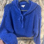 Pilcro Anthropologie Blue Knitted Sweater Photo 0
