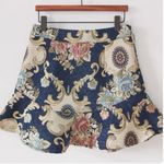 Moon River  Jacquard floral Mini Skirt XS Photo 1