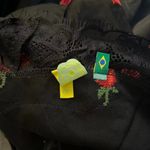 Farm Rio NWOT  Embroidered Floral Lace Maxi Dress Size XS V-Neck Photo 7