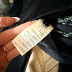 Anthropologie Velvet Flare Pants Black Side Zip Bootcut Women 4 Indie Goth Boho Photo 5