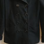 Active Basic Women's Black  Fleece Peacoat Jacket Size Med EUC #3571 Photo 7
