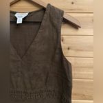 Talbots Vintage  Size Large Irish Linen V Neck Babydoll Style Tank Photo 2