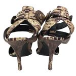 Alexander Wang  Sonja Brown Snake Reptile Leather Pointed Toe Heels Pumps Shoes 8 Photo 2