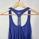 Under Armour  UA Racerback Blue Purple Mesh Detail Athletic Tank Top S Photo 2