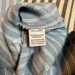 Impressions  Sky Blue and White Striped Dress with Buttons closure in the back. Photo 4