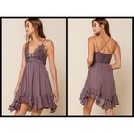 Free People ππ One Adella Slip Dress ~ Charcoal Small S NWT Photo 5
