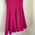 Lela Rose Metallic Pink Knit Tweed Sleeveless A Photo 7
