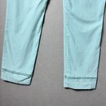Crown & Ivy Pull On Light Blue Aqua Ankle Detail Cropped Pant Womens Size 14 Photo 4