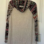 Vanilla Bay  Aztec Cowl Neck Top Large Photo 0